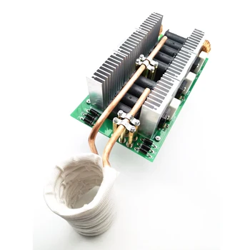  6-ламповый Бесступенчатый индукционный нагревательный аппарат ZVS мощностью 3000 Вт 50А, модуль для закалки DIY Kit