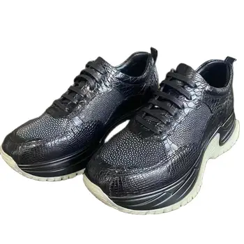  BATMO 2023 новое поступление, Модная мужская повседневная обувь из кожи ската, мужские кроссовки из натуральной кожи PDD124