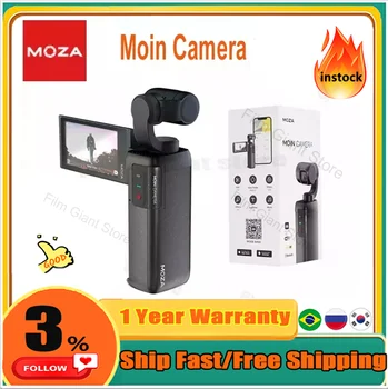  MOZA Moin Camera Ручной 3-Осевой Карданный стабилизатор с камерой 4K 1/2.3 ”CMOS 12MP Фото 4K/60 кадров в секунду Видео 120 ° Сверхширокоугольный