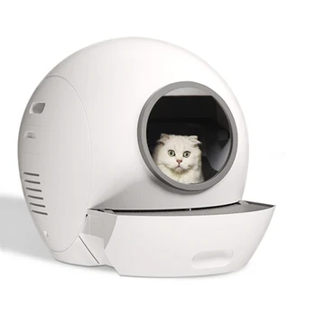  Горячая распродажа, Автоматический кошачий туалет, интеллектуальный самоочищающийся, Негабаритный дезодорант, Брызгозащищенный ящик для кошачьего туалета для кошек