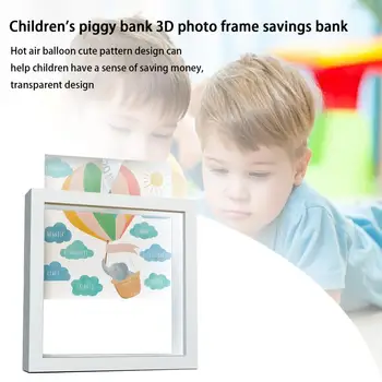  Денежный ящик с современным милым рисунком, квадратный детский мультяшный Банк денег, детская игрушка