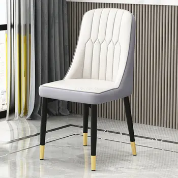  Дизайнерские обеденные стулья для балкона, современные металлические роскошные обеденные стулья в скандинавском стиле, Эргономичная мебель для дома Sillas De Comedor