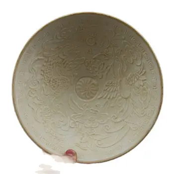  Китайская печь династии Сун Дин, резная фигурка дракона и Феникса, бамбуковая шляпная чаша с резьбой Инь