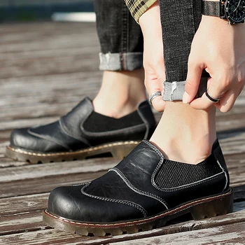  Классические коричневые модельные туфли, мужские модные кожаные деловые туфли на шнуровке с круглым носком, Большой размер 47, повседневная обувь