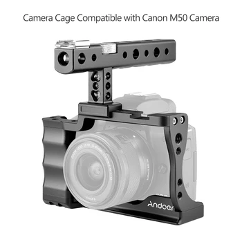  Корпус камеры + комплект верхней ручки из алюминиевого сплава с двойным креплением для холодного башмака винтом 1/4 дюйма Совместим с Canon EOS 90D/80D/70D DSLR