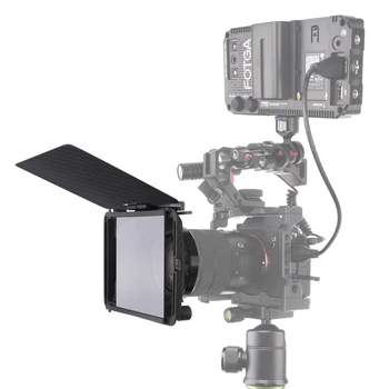  Легкая Матовая Коробка FOTGA Mini с Верхним Флажком, Стержень 15 мм, 4 шт. Переходные Кольца для Объективов (67 мм/72 мм/ 77 мм / 82 мм) для Зеркальных Беззеркальных Камер