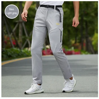  Летние мужские походные брюки для кемпинга, эластичные быстросохнущие ультралегкие, устойчивые к ультрафиолетовому излучению Спортивные брюки для скалолазания