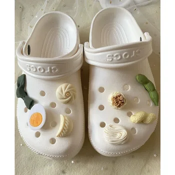  Модные подвески Ins с рисунком крокодила, маленькие и изысканные брелоки для обуви Crocs, украшения для обуви к чайному торту, высокое качество, милые