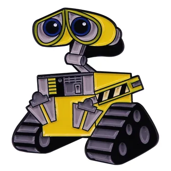  Научно-фантастические фильмы Робот WALL-E Металлическая брошь Значок Модные украшения Рюкзак Аксессуары Подарки