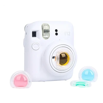  Новая камера Mini12, 4 шт., красочная видеокамера, симпатичный цветной объектив крупным планом, Набор фильтров для Fujifilm instax Mini 12 Аксессуаров