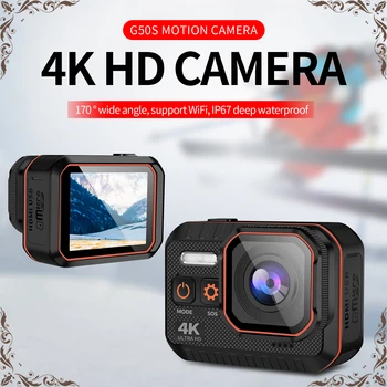  Новая спортивная камера Ultra HD 4K с дистанционным управлением Спортивная камера с 2-дюймовым экраном 1080P 60 кадров в секунду Водонепроницаемый шлем Go Sport Pro Hero 5 Cam