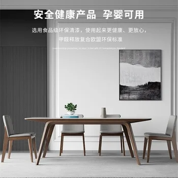  Обеденный стол из массива глянцевого сланца, современный простой домашний столик для маленькой квартиры, скандинавский свет, роскошная итальянская прямоугольная обеденная таблица