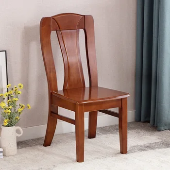  Обеденный стул из цельного дерева, Домашний Простой Современный кухонный стул, стул со спинкой, Китайский стул, Утолщенный стул для отдыха