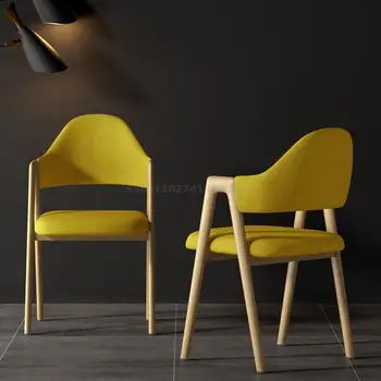  Роскошный обеденный стул с черными металлическими Ножками, Кожаный Офисный Минималистичный обеденный стул с подлокотником, Дизайнерская мебель для дома Silla GXR41XP