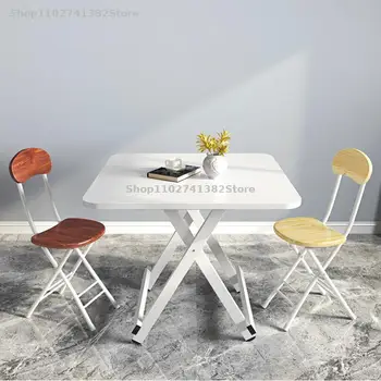  Складной кухонный стул, переносные стулья для кухни, простые стулья для столовой, мебель для домашней кухни, стулья для столовой в аренду