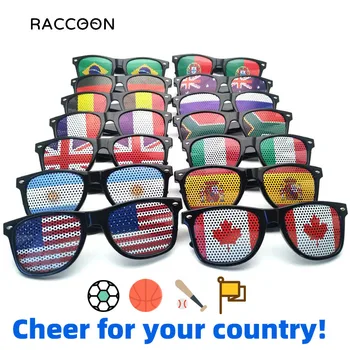  Солнцезащитные очки с национальным флагом, мужские Очки для футбола, баскетбола, бейсбольного матча, Декоративные очки, Женские очки для фестиваля, Дня Независимости.