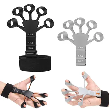  Фиксатор пальцев 6-Стойкий тренажер для восстановления рук пациентов Физические Инструменты Гитара Тренировка сгибания и разгибания пальцев
