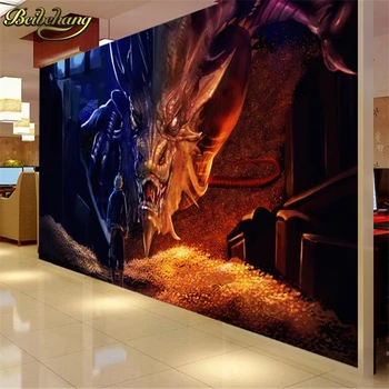  фотообои beibehang на заказ обои с драконом для гостиной papel de paede 3D большие настенные обои фон напольное покрытие для телевизора