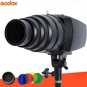  Godox SN-02 Коническая световая трубка Snoot с ячеистой сеткой для аксессуаров-вспышек, профессиональная для студийного освещения