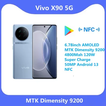  Официальный Оригинальный Новый Мобильный Телефон VIVO X90 5G 6,78 дюймов AMOLED MTK Dimensity 9200 4800 мАч 120 Вт Super Charge 50MP Android 13 NFC